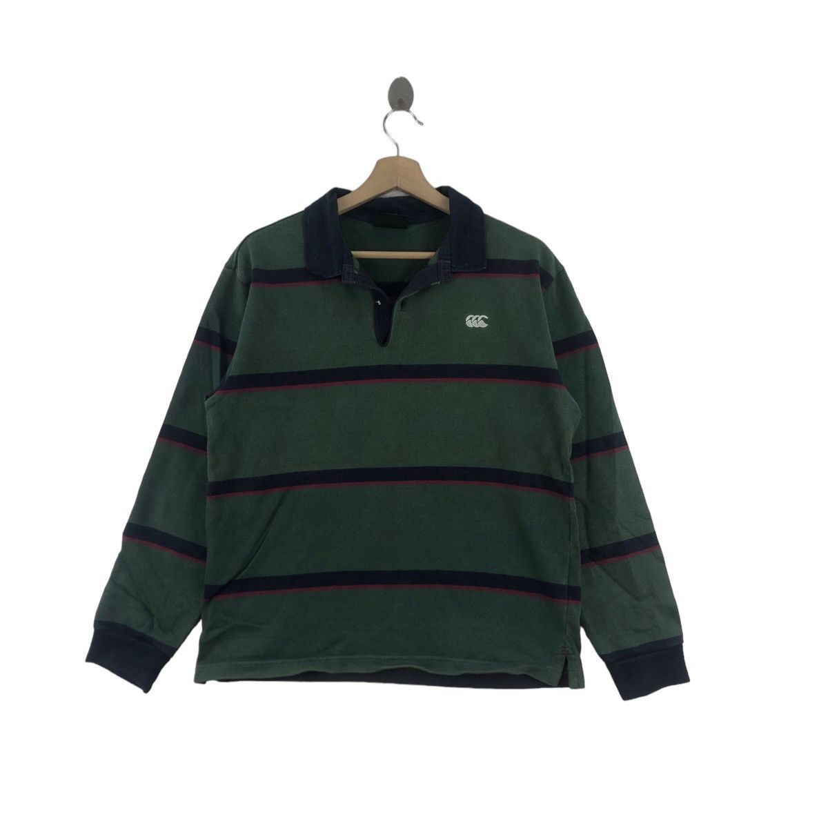 Vtg CANTERBURY NEW ZEALAND Rugby Sweatshirt Striped