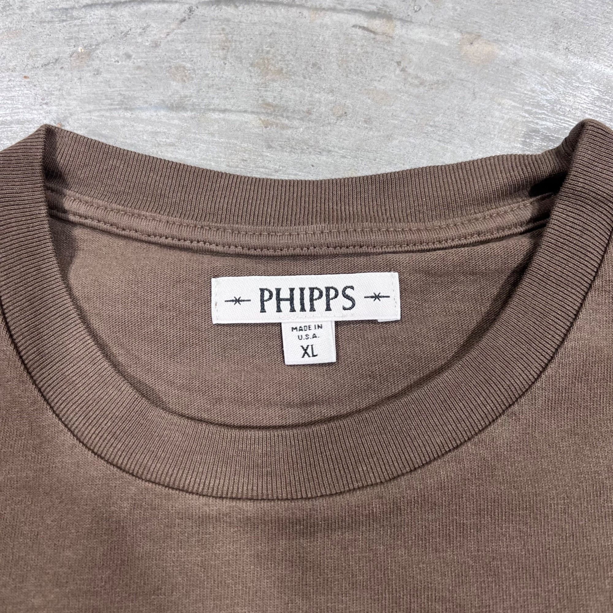 Phipps NEW PHIPPS LIKE A ROCK BROWN TEE SZ XL Size US XL / EU 56 / 4 - 5 Thumbnail