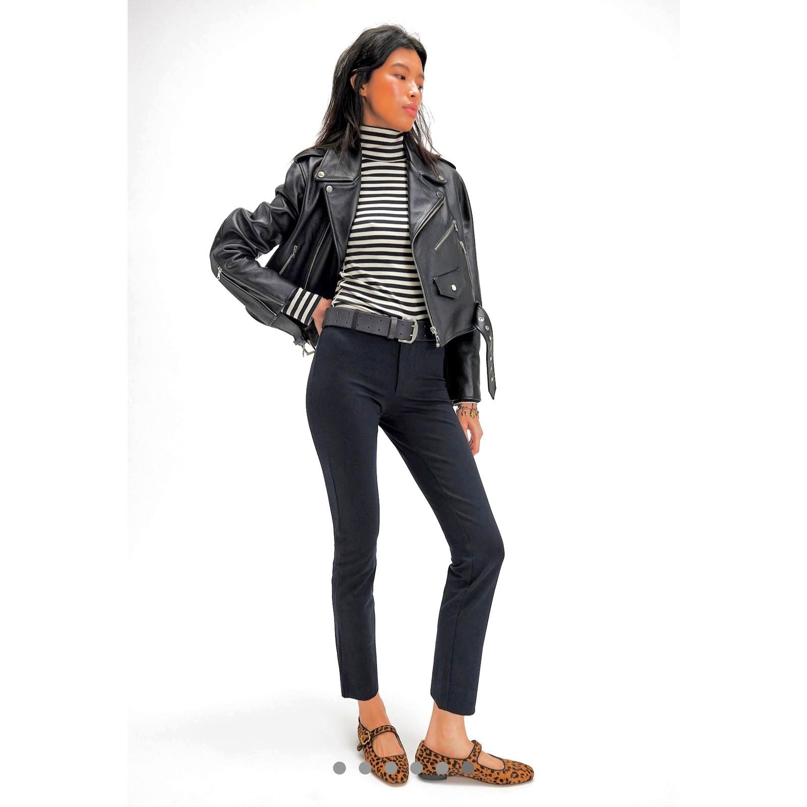 Free People Free People Molly Slim Pants Black size 10 Size 32" / US 10 / IT 46 - 2 Thumbnail