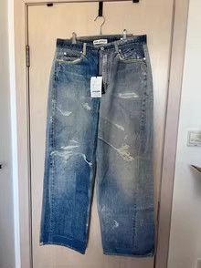 Our Legacy Our Legacy Light Blue Distressed Denim Pants Size US 31 - 1 Thumbnail