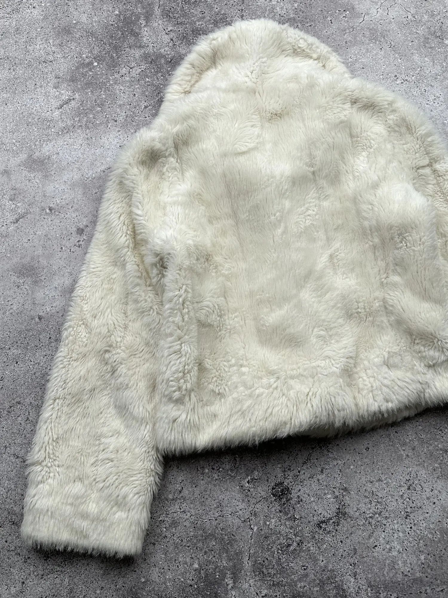 Japanese Brand Vintage Cropped Faux Fur Coat C143(V78)(E8) Size M / US 6-8 / IT 42-44 - 6 Thumbnail