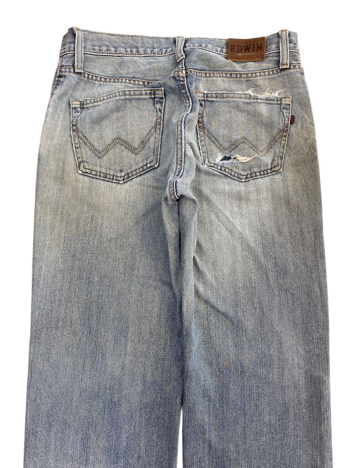 Edwin Vintage Edwin Faded Wash Ripped Style Loose Jeans Size US 31 - 4 Thumbnail