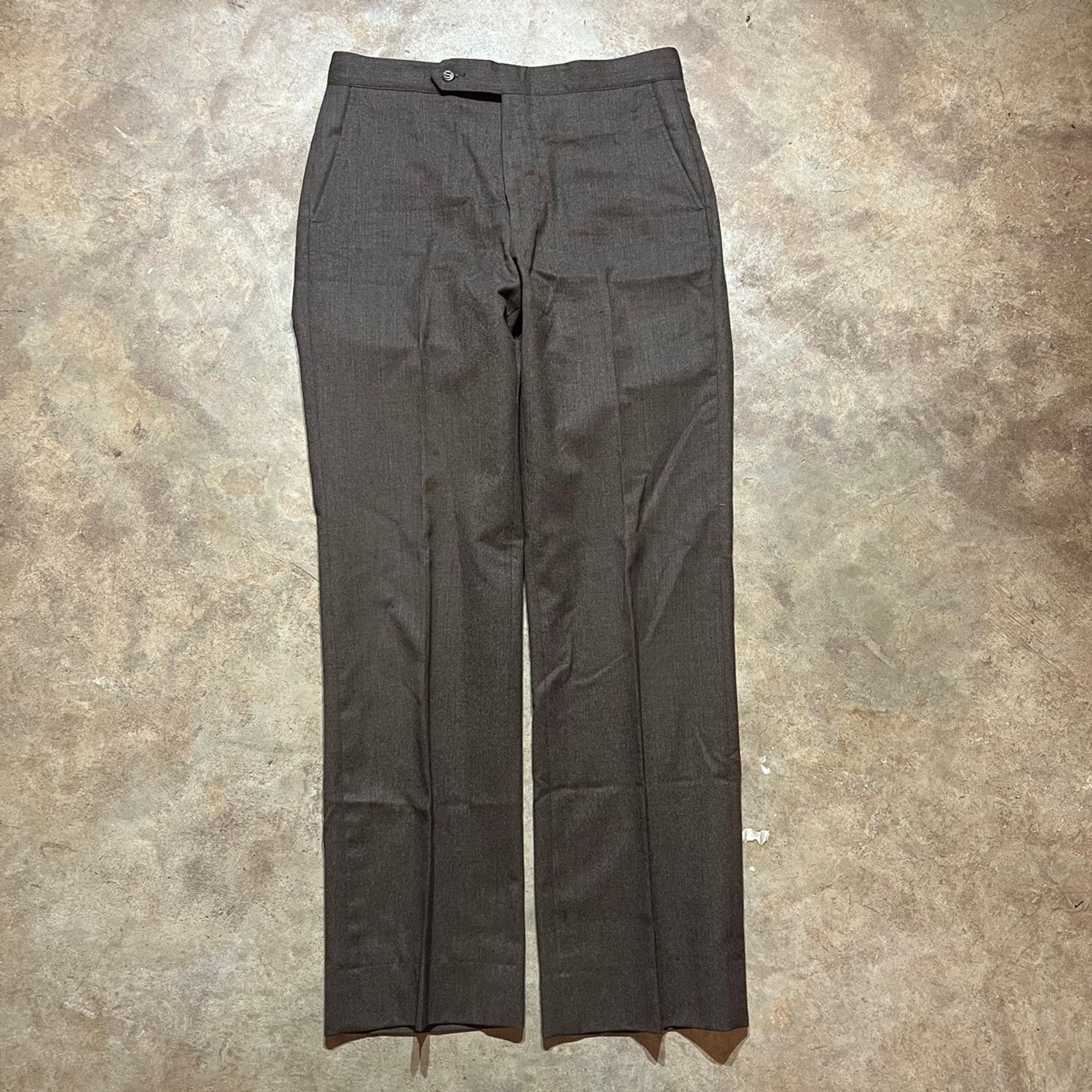 Vintage Vintage 70s Sansabelt Talon Brown Trousers Pants 32x32 Grailed