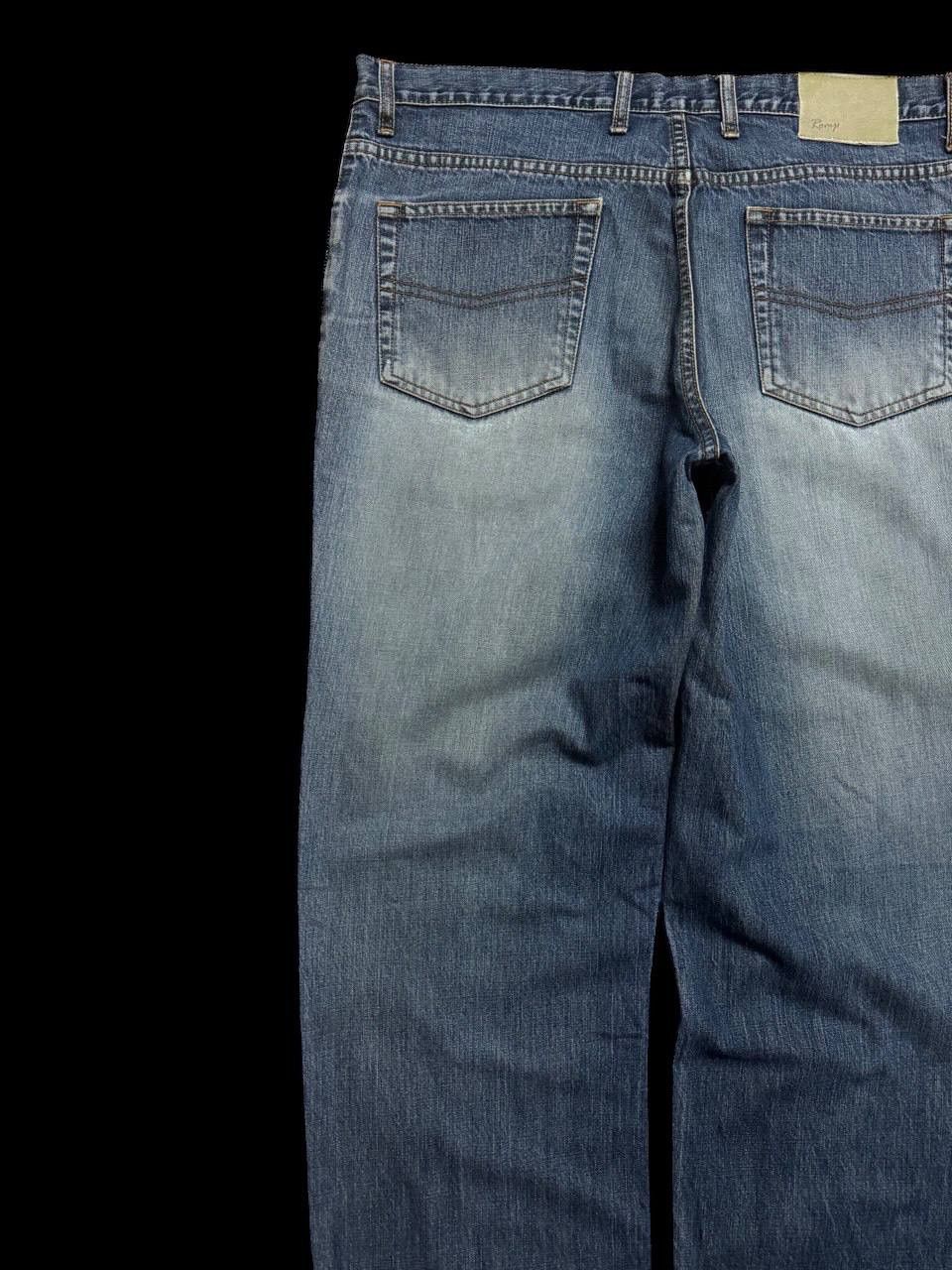 Japanese Brand WAIST-37 BAGGY Japanese Insane Mudwash Distressed Denim Jean Size US 37 - 16 Thumbnail