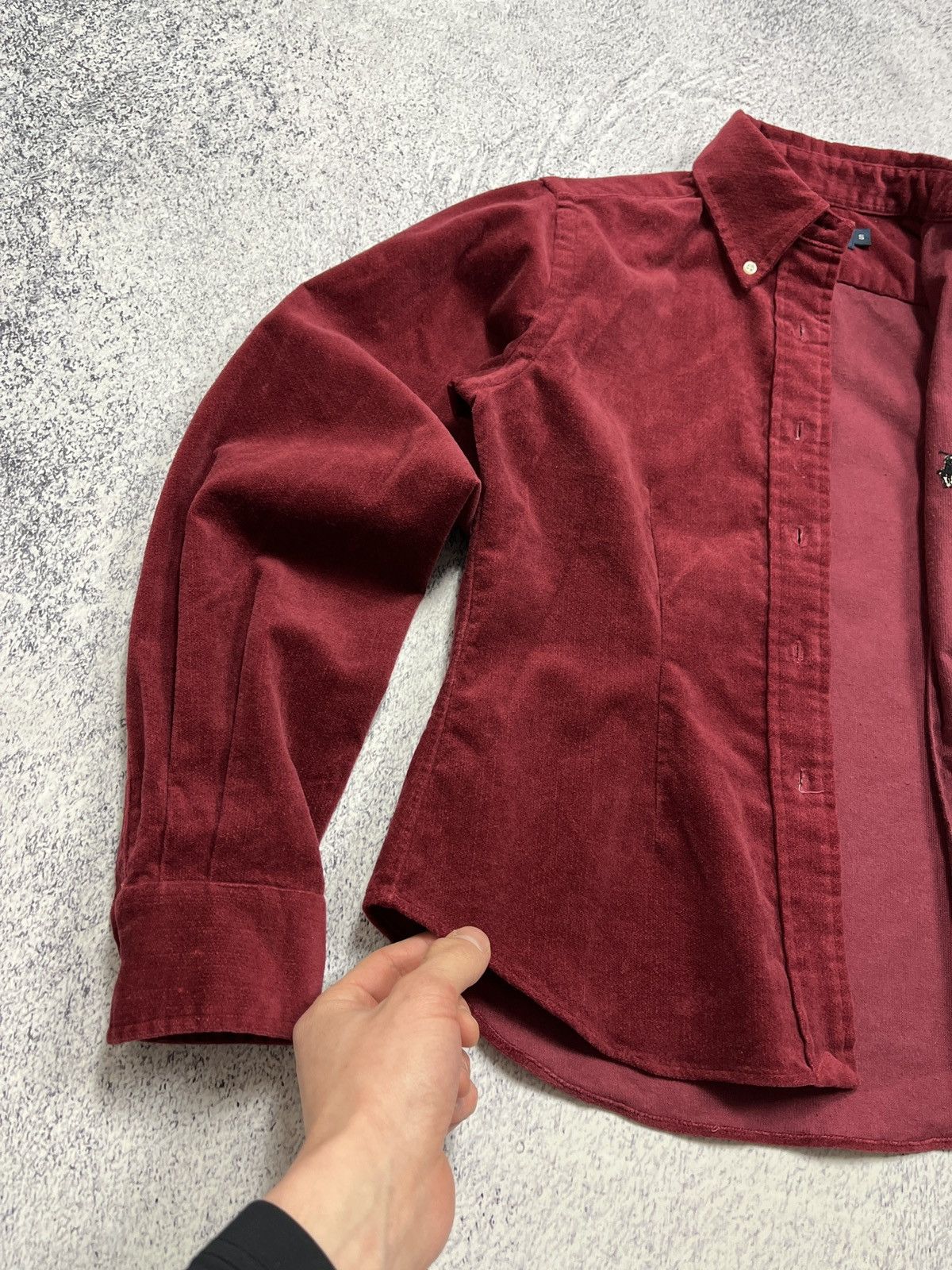 Polo Ralph Lauren × Vintage 🔥 Vintage Polo Ralph Lauren Velour Cropped Jacket Luxury Y2k Size S / US 4 / IT 40 - 10 Thumbnail