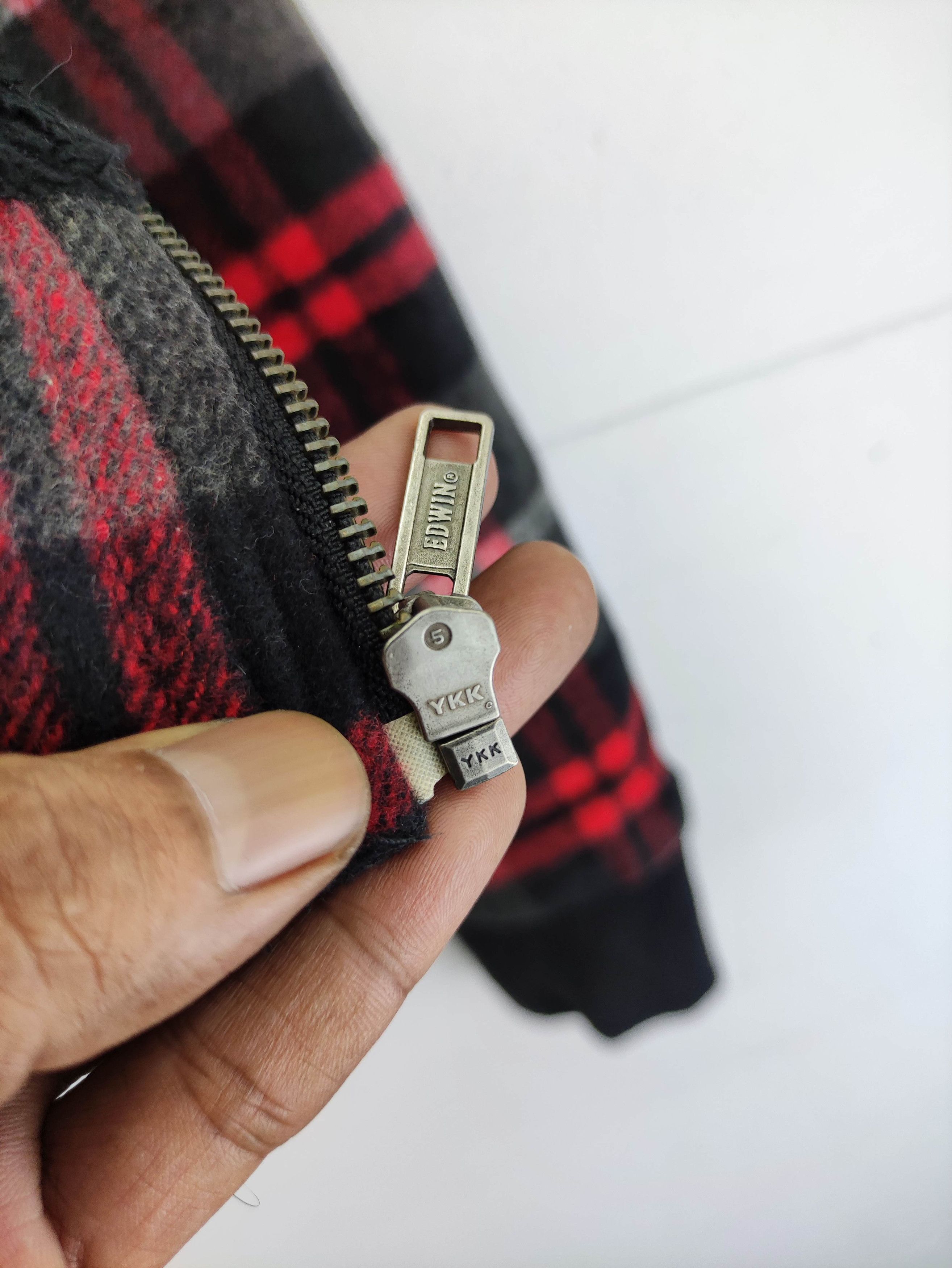 Edwin Edwin Bomber Jacket Style Wool Hoodie Lined Fleece Zipper Size US M / EU 48-50 / 2 - 4 Thumbnail