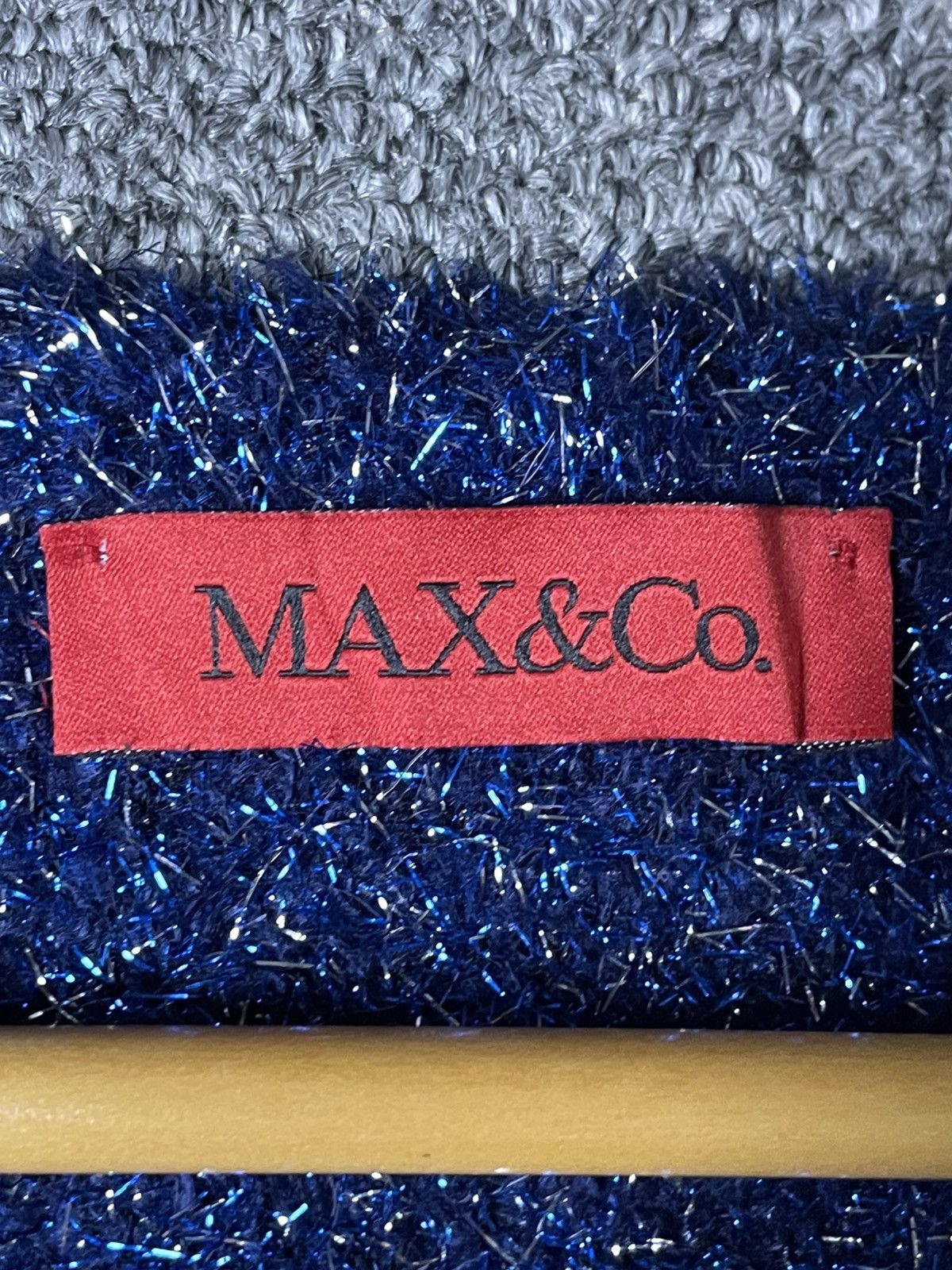 Designer × MAX&Co. × Vintage Max & Co Shiny Cardigan (53) Size M / US 6-8 / IT 42-44 - 6 Thumbnail