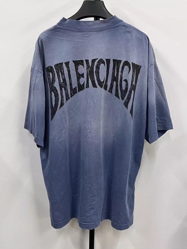 Balenciaga Balenciaga FW24 Monogram Logo Embroidered Crew Neck Pullov Size US L / EU 52-54 / 3 - 1 Thumbnail