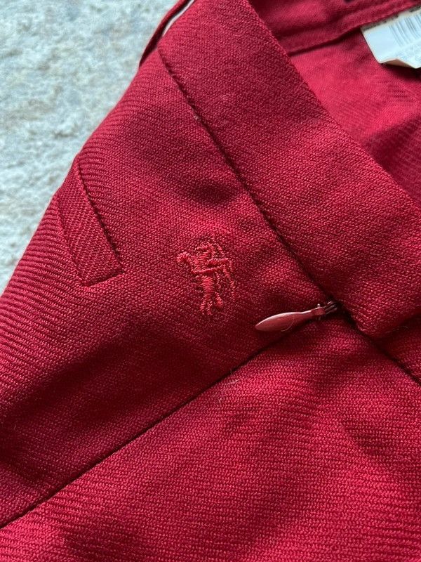 Burberry Burberry London Sz 42 / XL Red New Wool Pants 2000s Spain Size 36" / US 14 / IT 50 - 6 Thumbnail