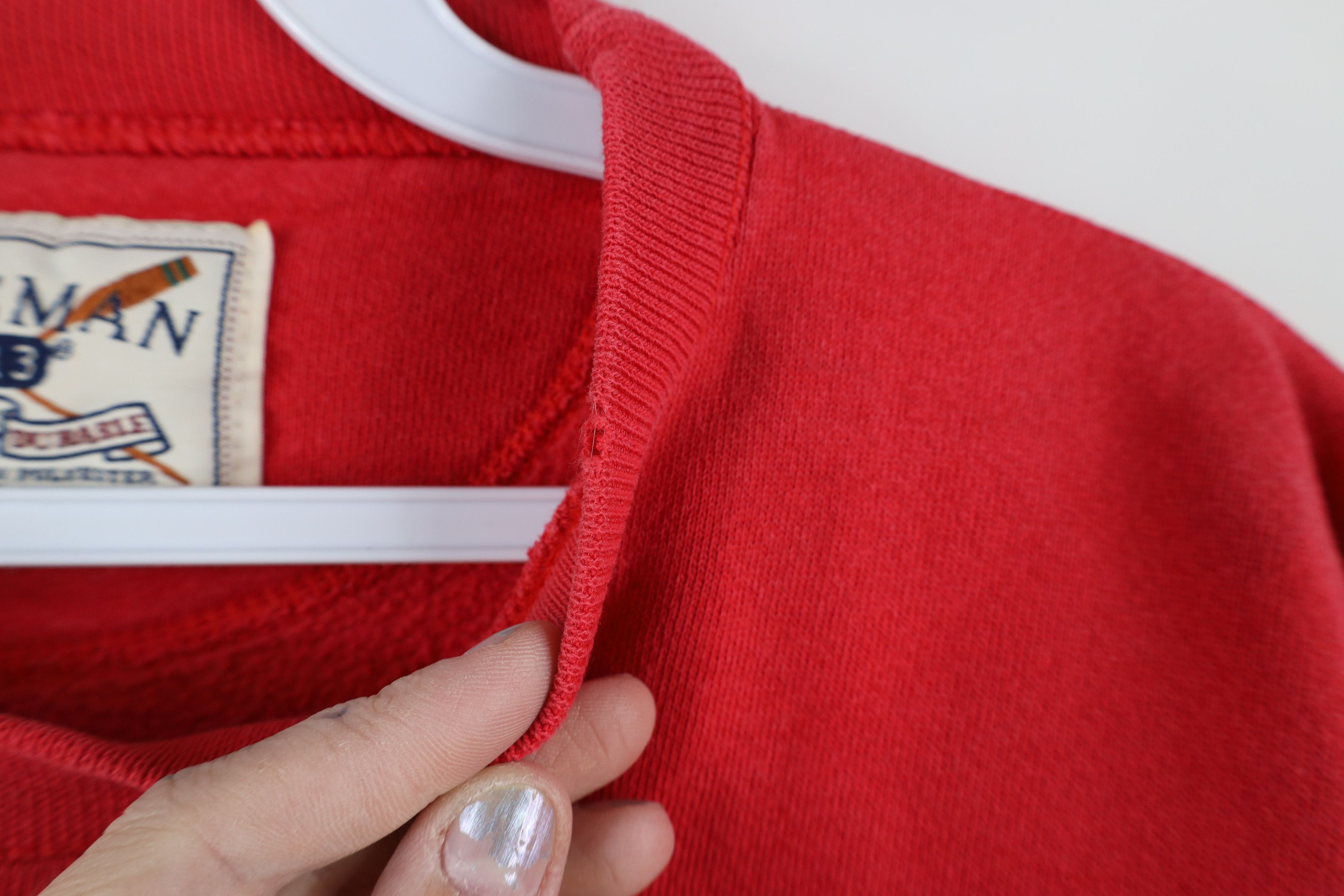 Vintage Vintage 90s Spell Out Champps Michigan Sweatshirt Red USA Size US XL / EU 56 / 4 - 10 Thumbnail