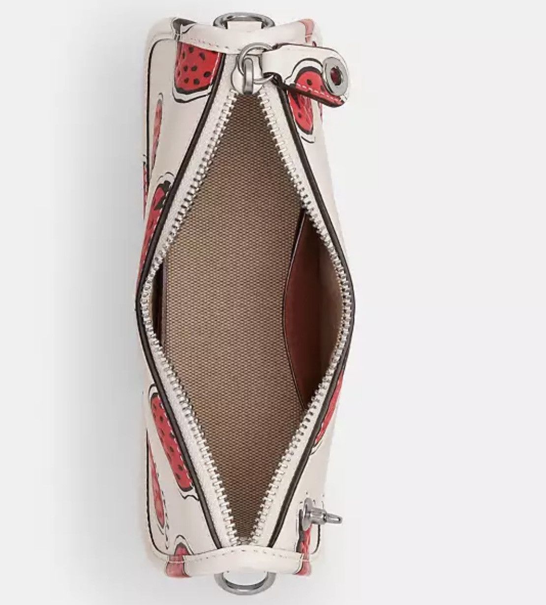 Coach Coach Strawberry Mini Leather Swinger 20 LH/Chalk Size ONE SIZE - 11 Thumbnail