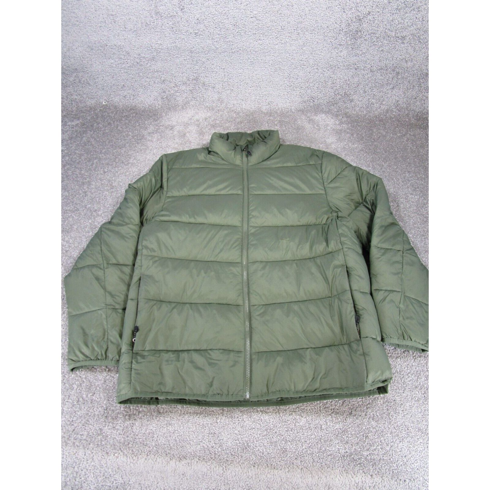 Vintage Swiss Tech Jacket Mens Large Green Puffer Outdoor Tears Grailed
