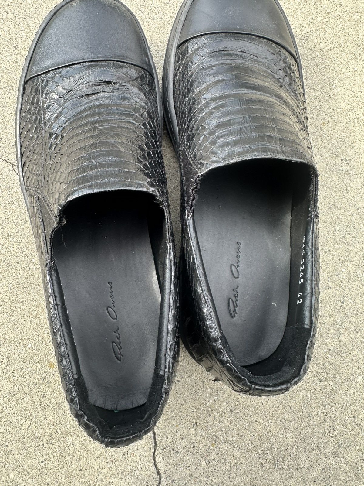 Rick Owens Rick Owens Python Leather Boat Shoes Size US 9 / EU 42 - 5 Thumbnail