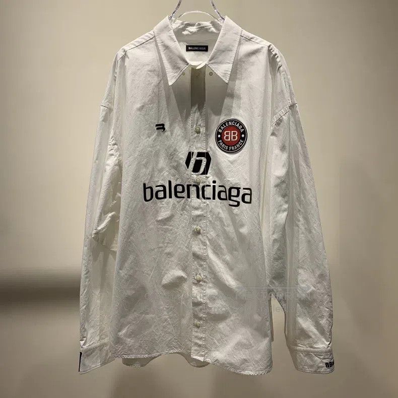 Balenciaga Balenciaga Letter Print Lapel Single-Breasted Long Sleeve Size US XS / EU 42 / 0 - 2 Thumbnail