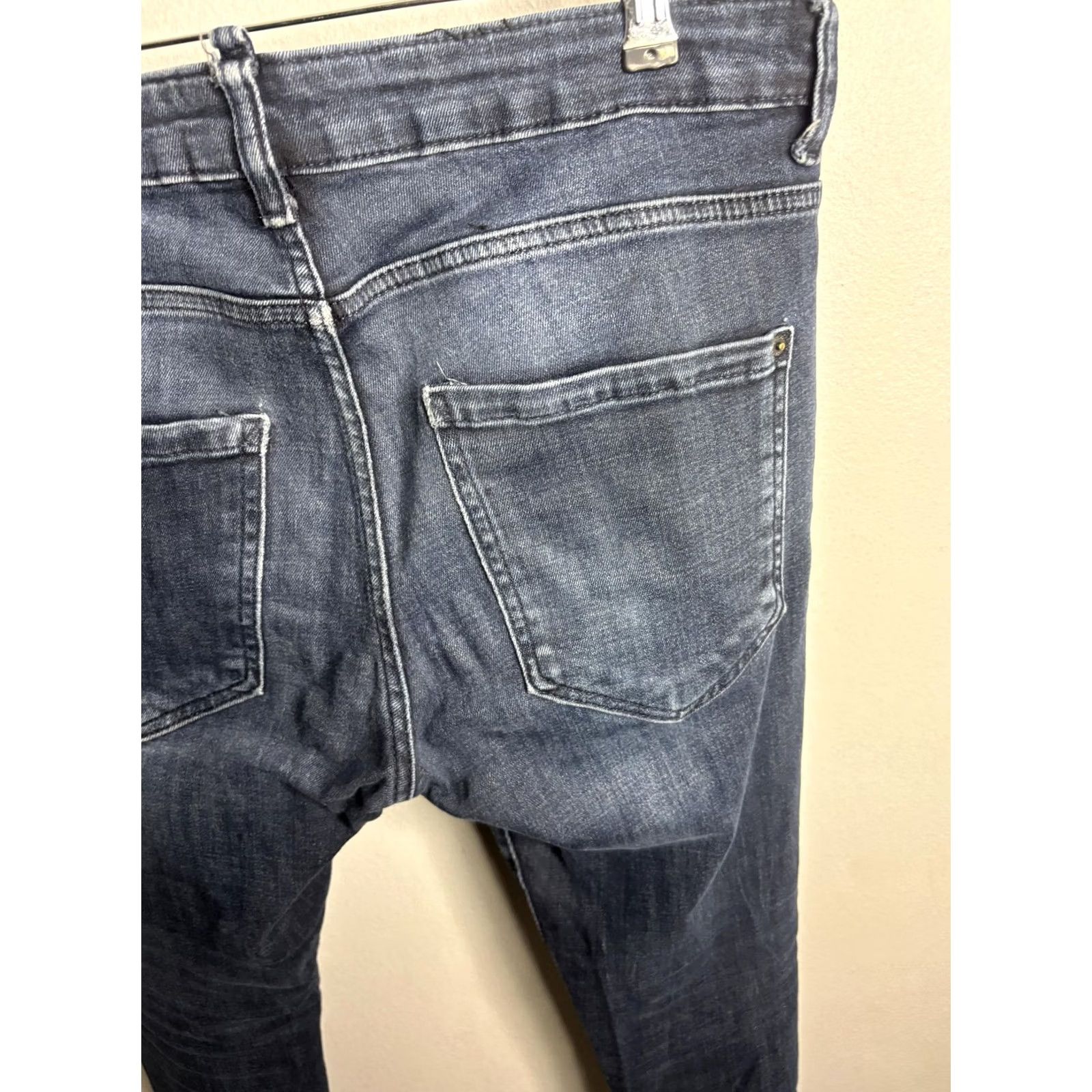 Dsquared2 DSQUARED2 Jeans Mens 50 Slim Blue Black Mr Jeans Mod 1986 Distressed Italy Size US 34 / EU 50 - 6 Thumbnail