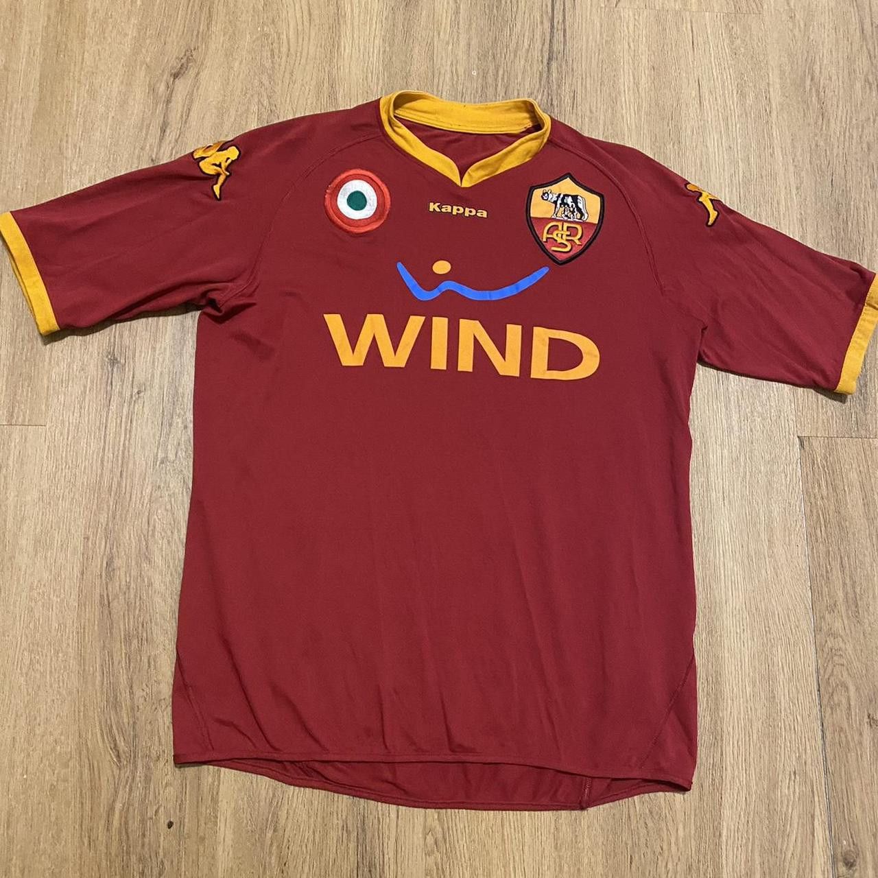 2007-08 As Roma Home Wind Kappa Football Shirt