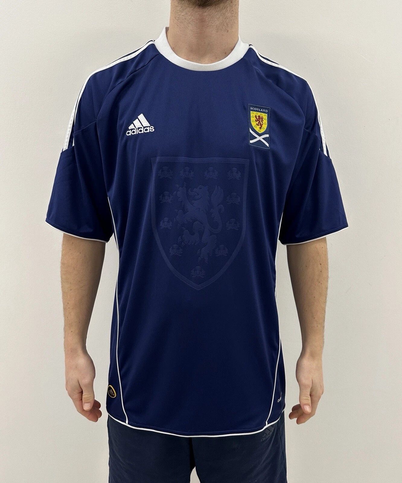Adidas National Team Scotland 2010 2011 Home Jersey T-Shirt Soccer Size US L / EU 52-54 / 3 - 1 Thumbnail
