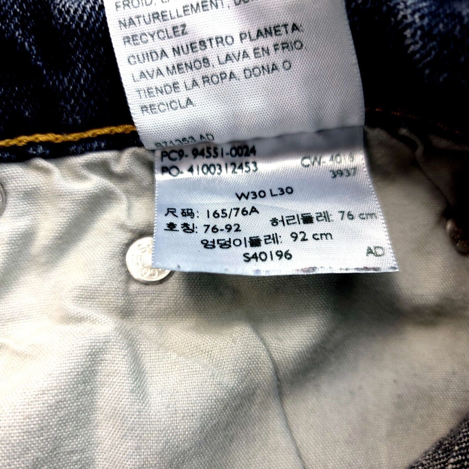 Levi's Levi's Signature Athletic Denim Cotton Denim Low Rise Whiske Size US 30 / EU 46 - 8 Thumbnail
