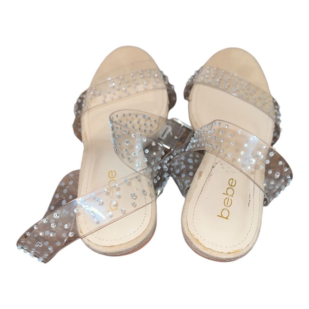 Bebe Bebe Women's Heels Size 10 Clear with rhinestones Size US 10 / IT 40 - 6 Thumbnail
