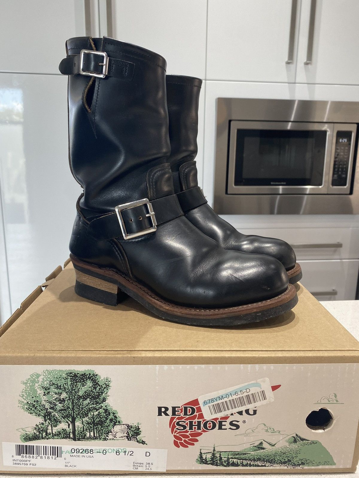Red Wing Red Wing 9268 Black Klondike Engineer Boot Grailed