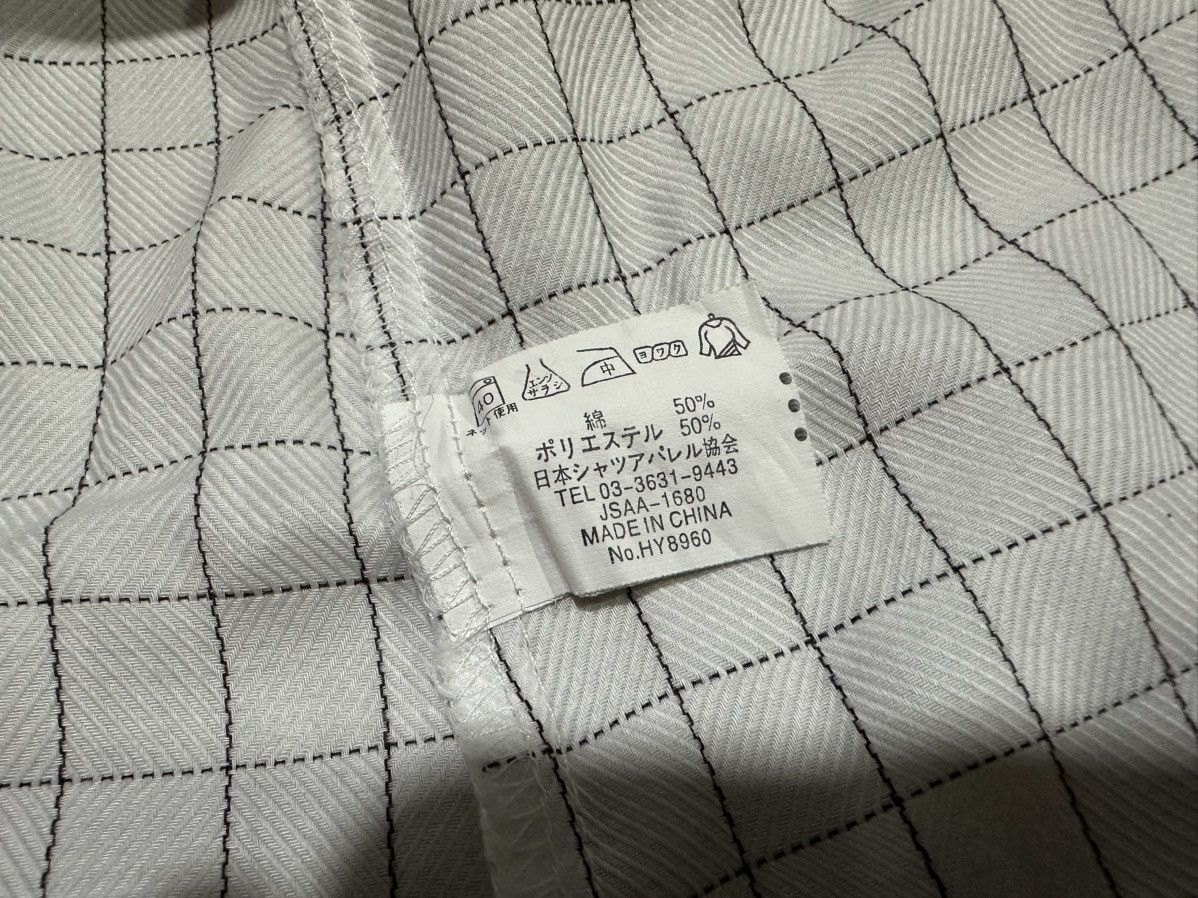 Yohji Yamamoto 🔥Vintage Sacsny Y’Saccs By Yohji Yamamoto Grid Shirt Ss Size US XL / EU 56 / 4 - 4 Thumbnail
