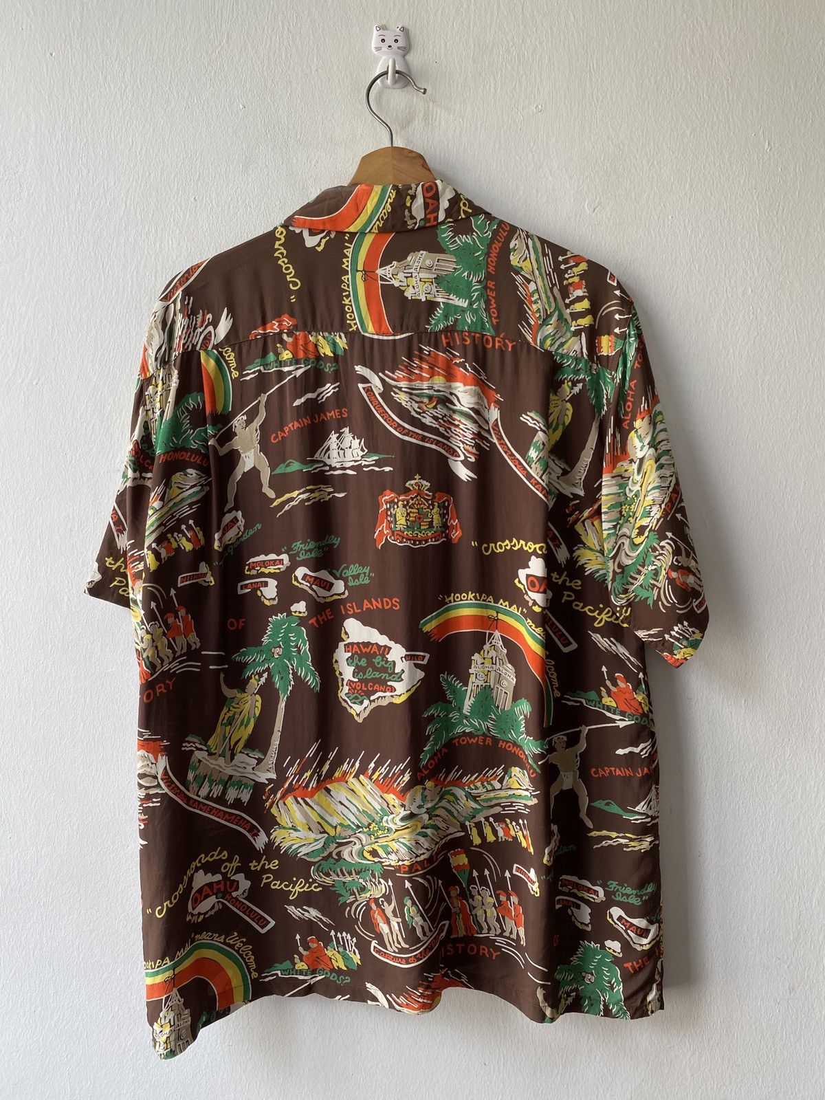 Japanese Brand × Sun Surf Allen & Hanson Brown History Of The Island Hawaiian Shirt Size US L / EU 52-54 / 3 - 4 Thumbnail