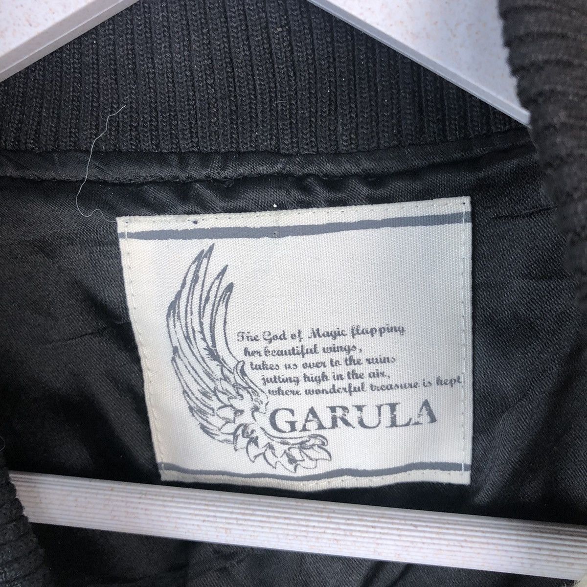 Japanese Brand Garula White Bombers varsity Jacket #A1297 Size M / US 6-8 / IT 42-44 - 11 Thumbnail