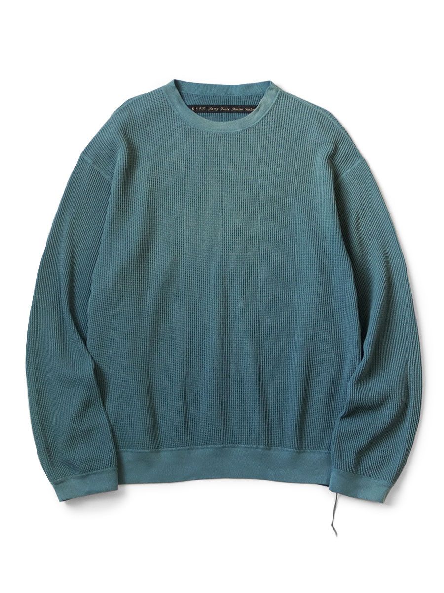 Kapital Kapital ECO Waffle BIG Crew Sweatshirt | Grailed