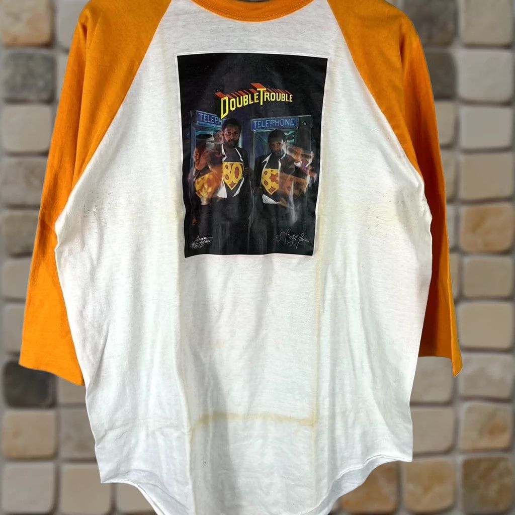 Vintage VINTAGE 80s NFL Tee Mens XL White John Jefferson James Lofton Graphic Tee Flaws Unwashed Preserve 1980s Sportswear American Vintage Size US XL / EU 56 / 4 - 1 Thumbnail