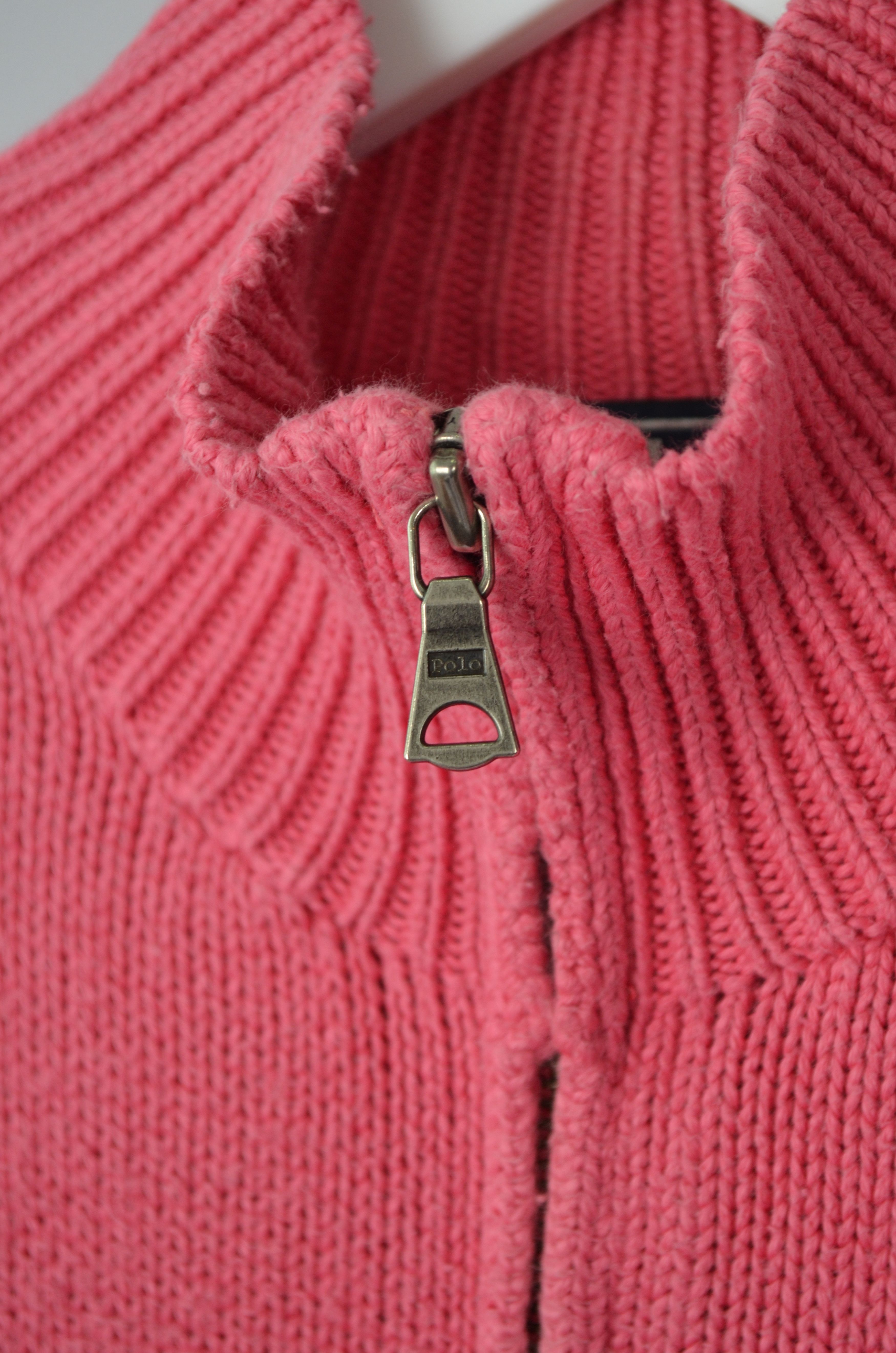 Polo Ralph Lauren × Ralph Lauren × Vintage Polo Ralph Lauren 1/4 Zip Knit Pink Sweater Size L Vintage Size US L / EU 52-54 / 3 - 4 Thumbnail
