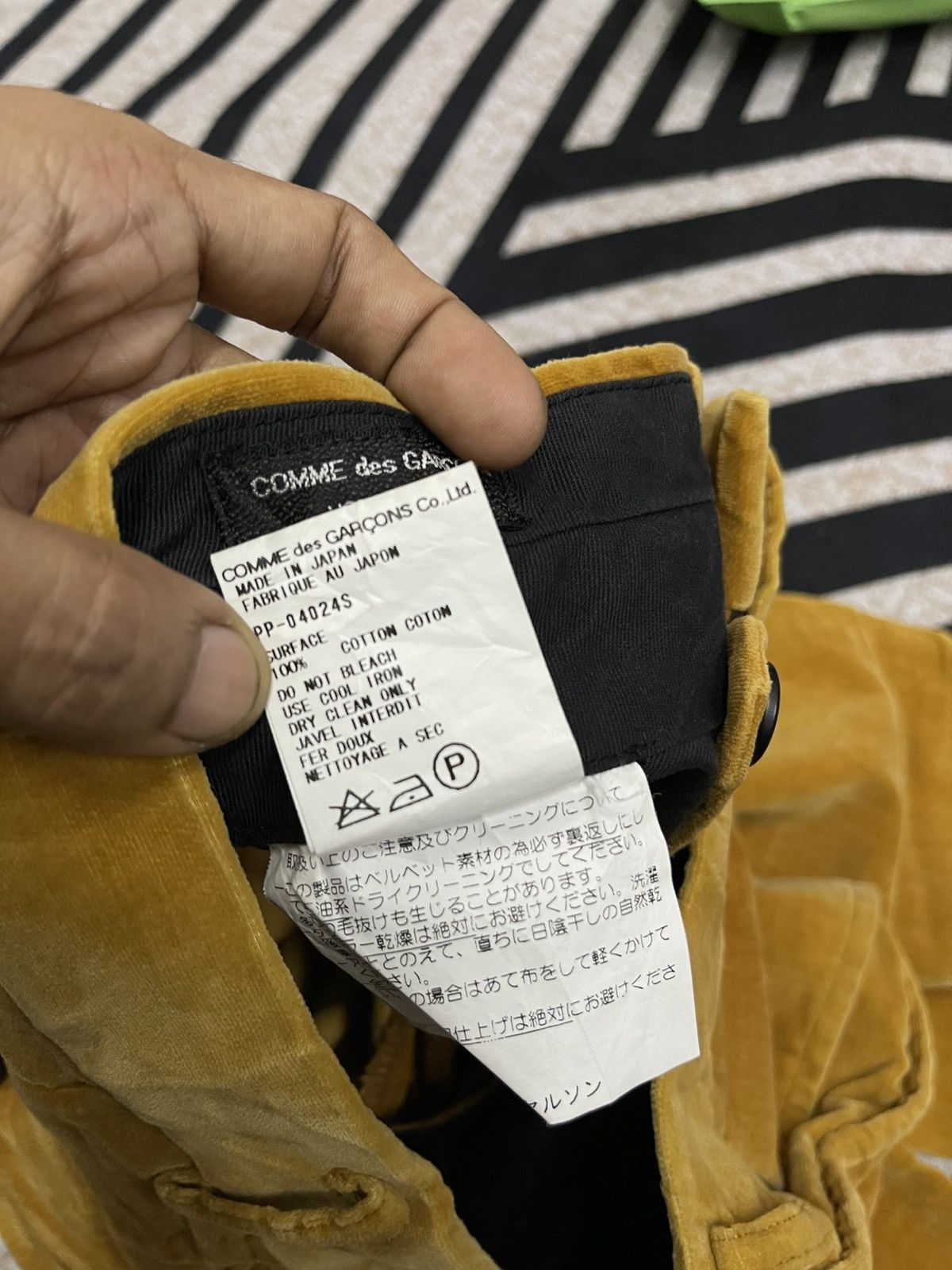 Comme des Garcons Homme Plus AD 1998 COMME DES GARCONS HOMME PLUS VELVET PANT RARE Size US 28 / EU 44 - 13 Thumbnail