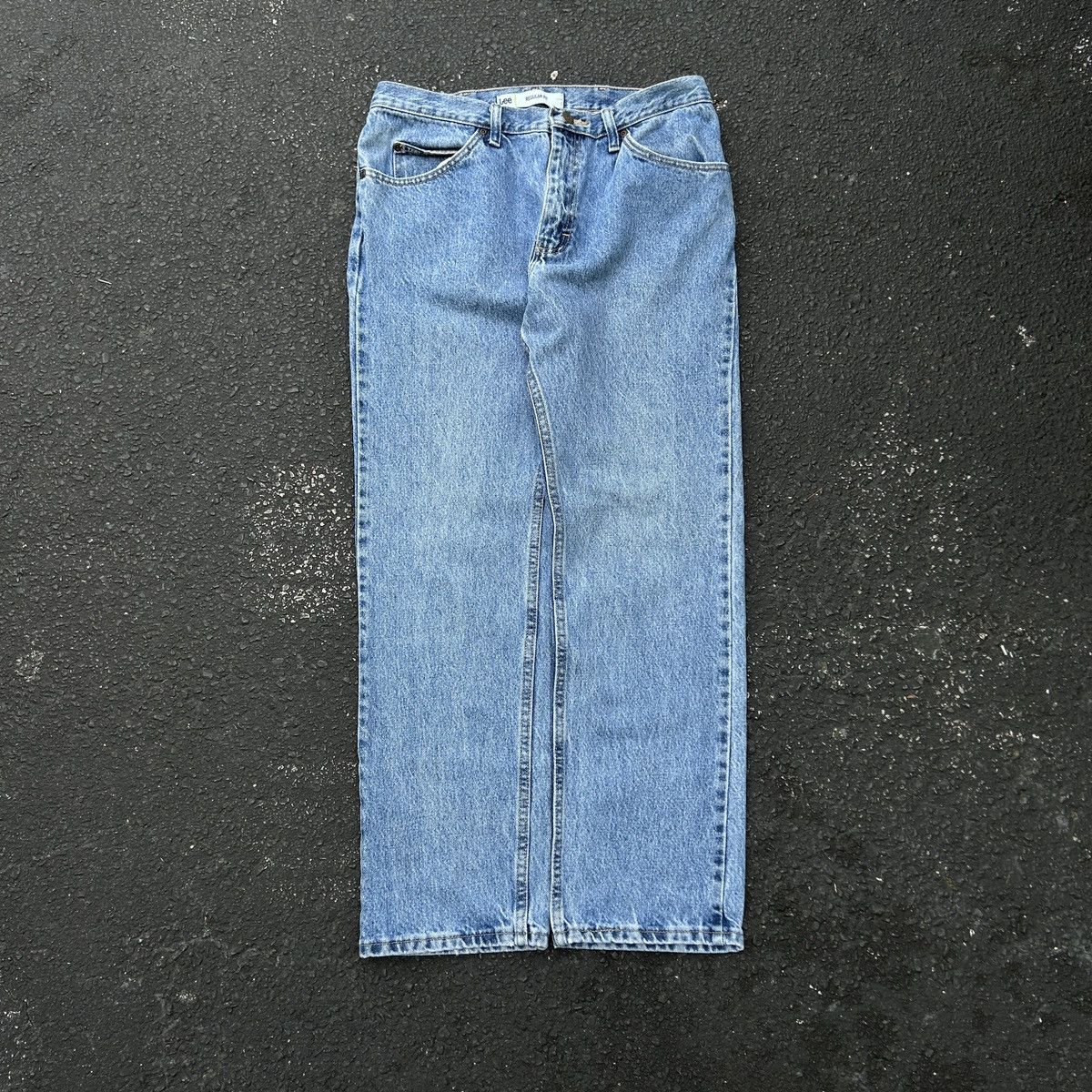 Carhartt Vintage faded light blue washed Lee jeans workwear Size US 32 / EU 48 - 3 Thumbnail