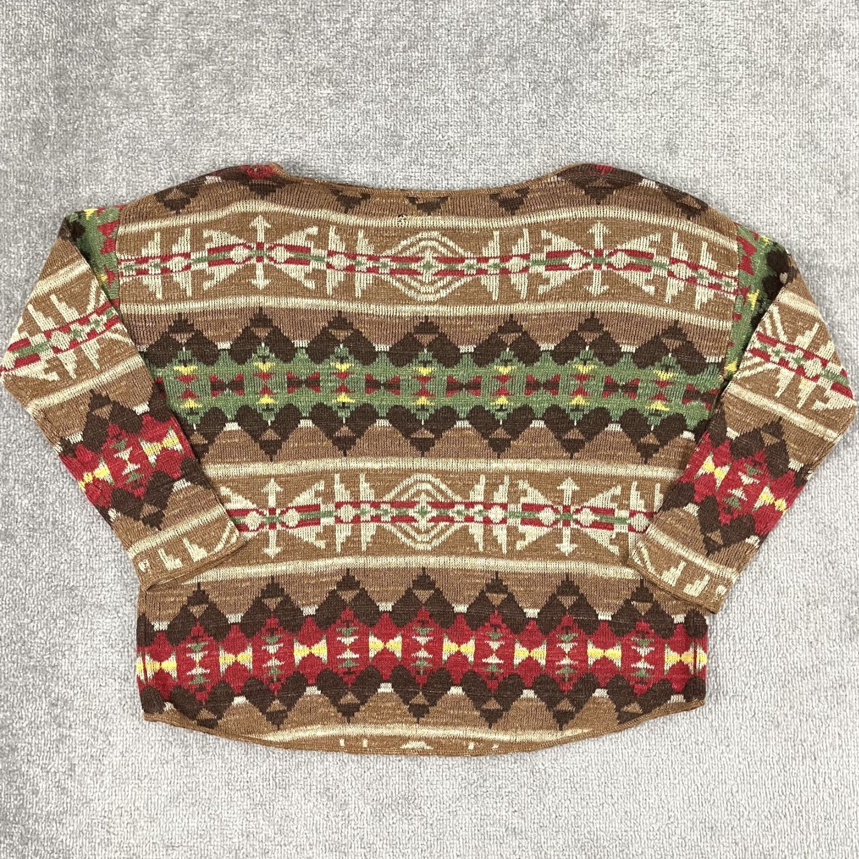 Vintage VINTAGE Denim & Supply Ralph Lauren Sweater Shirt Womens Large Southwestern Aztec Lightweight Size L / US 10 / IT 46 - 7 Thumbnail