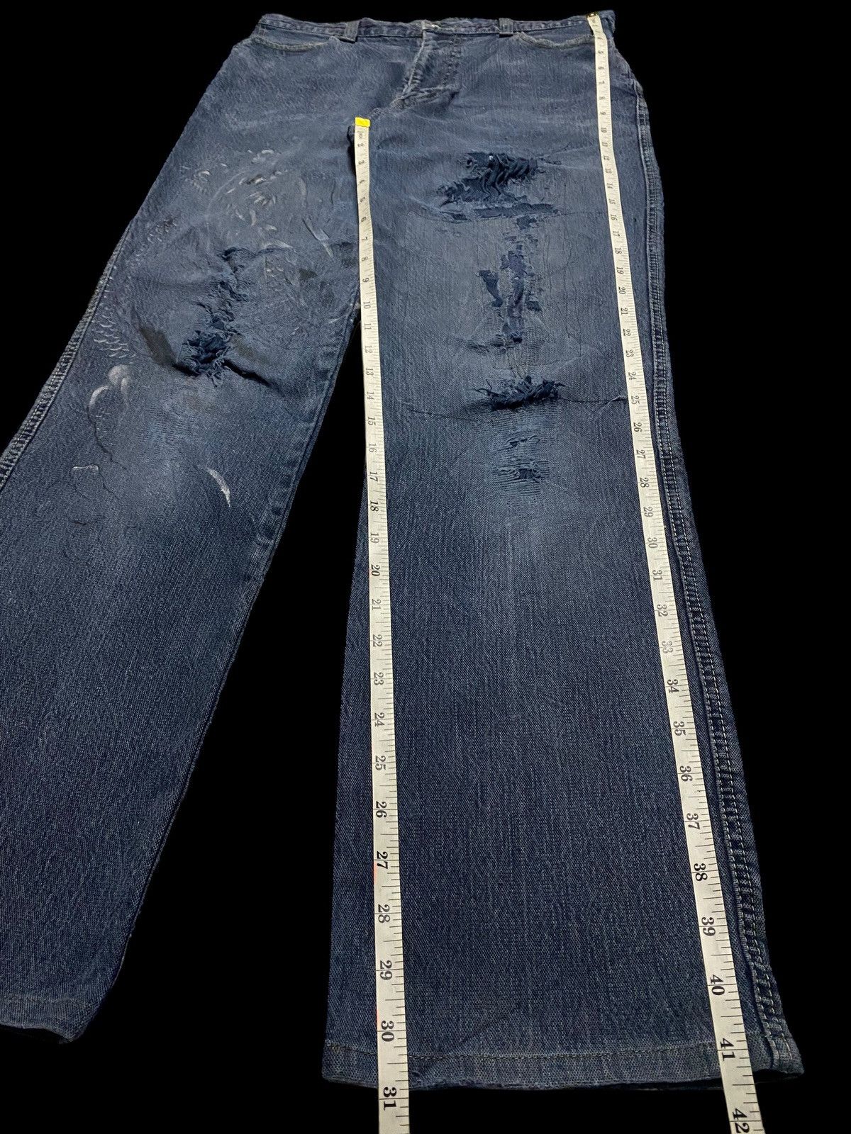 Japanese Brand Vintage Japanese Brands Santafe Dragon Distressed Jeans Size US 32 / EU 48 - 20 Thumbnail
