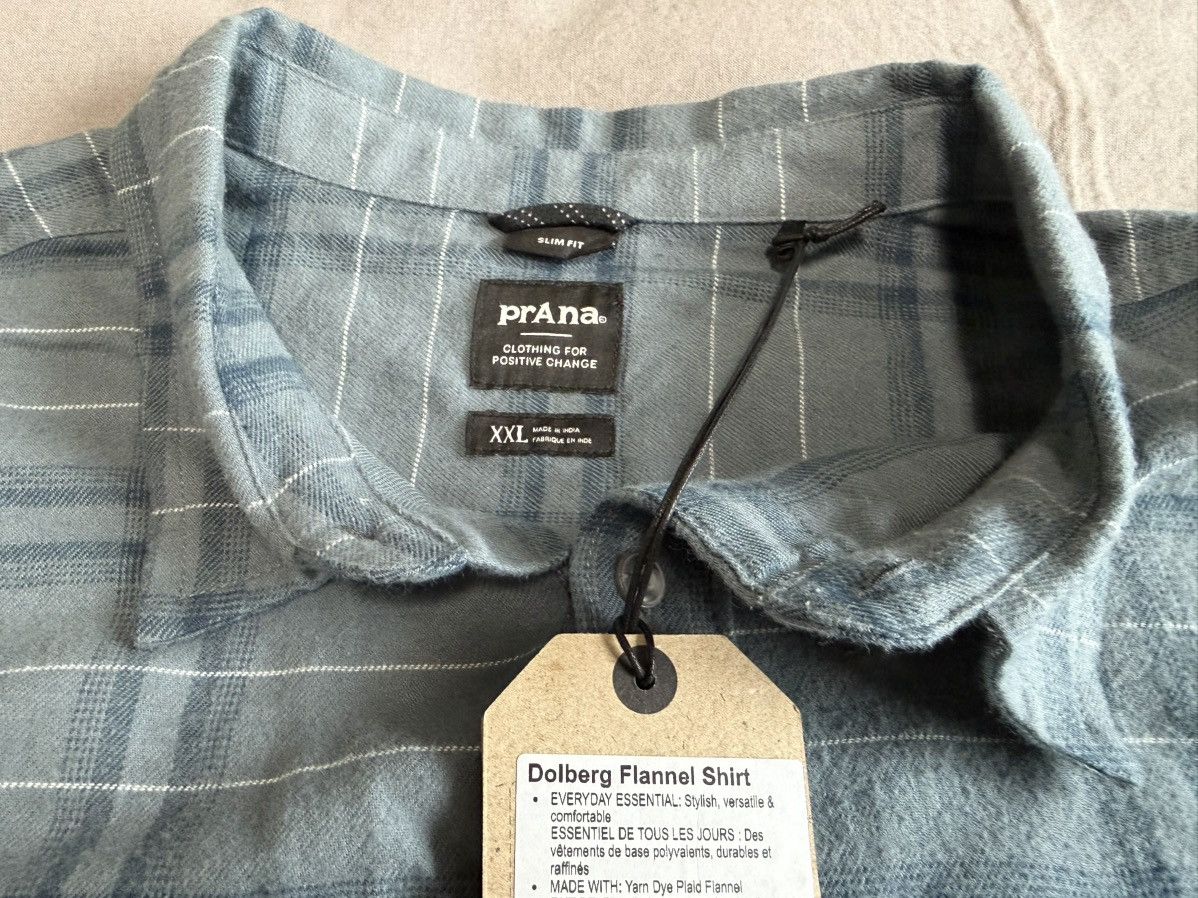 Prana PRANA Dolberg Flannel Shirt Button Down Long Sleeve New Size US XXL / EU 58 / 5 - 6 Thumbnail