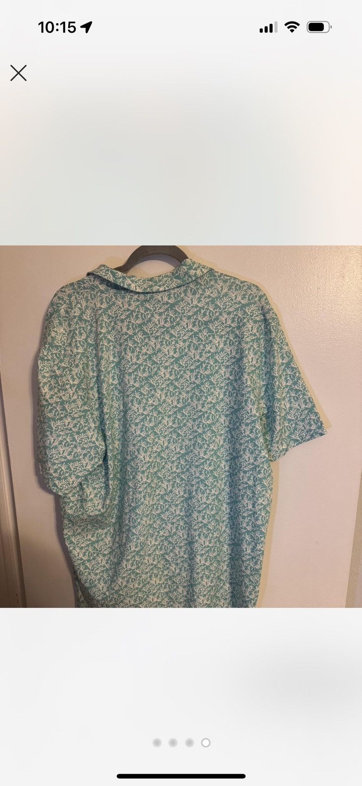 Vintage Blue and white vintage-inspired short sleeve button up polo Size US XL / EU 56 / 4 - 4 Thumbnail