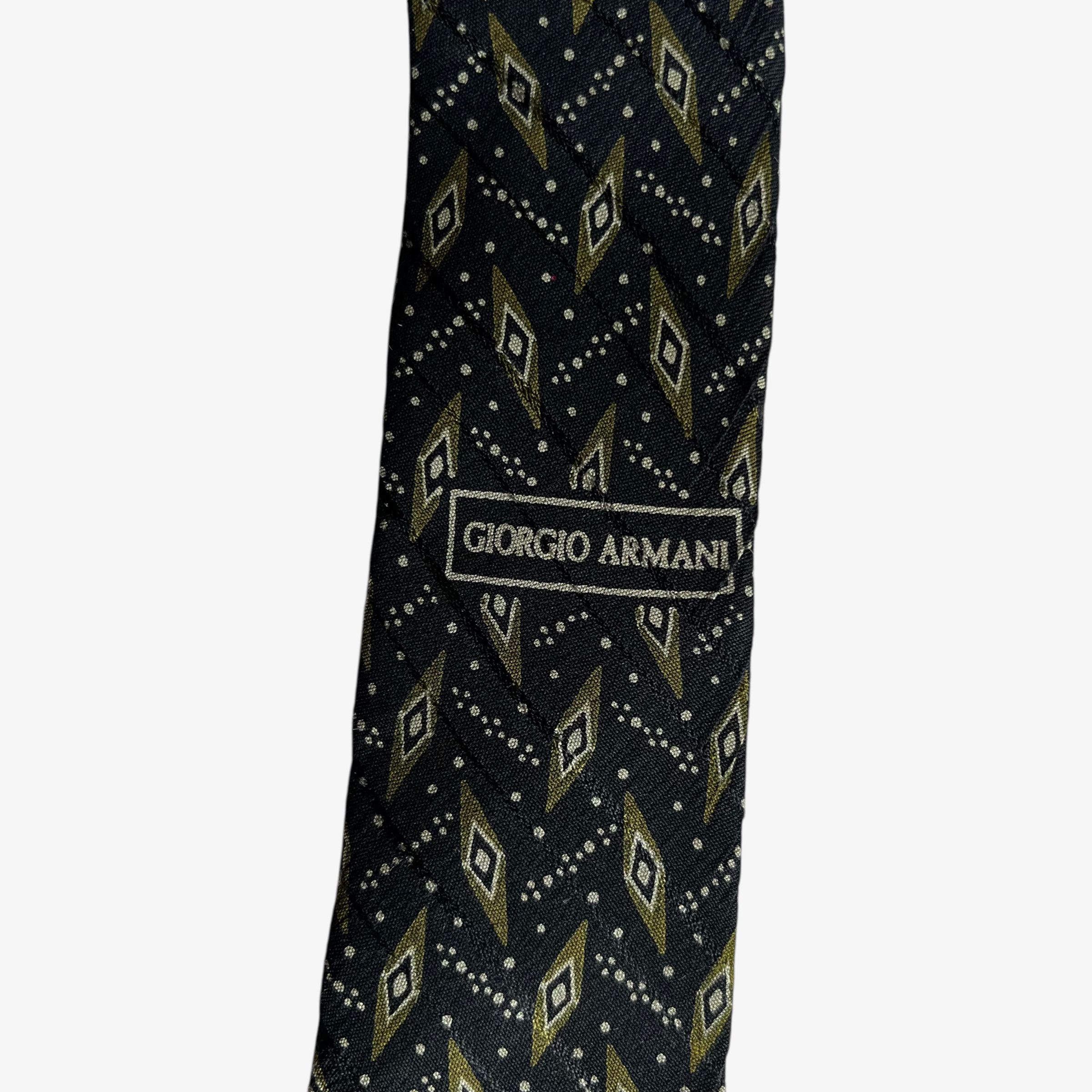 Giorgio Armani Vintage 90s Giorgio Armani Abstract Geometric Print Silk Tie Size ONE SIZE - 3 Thumbnail