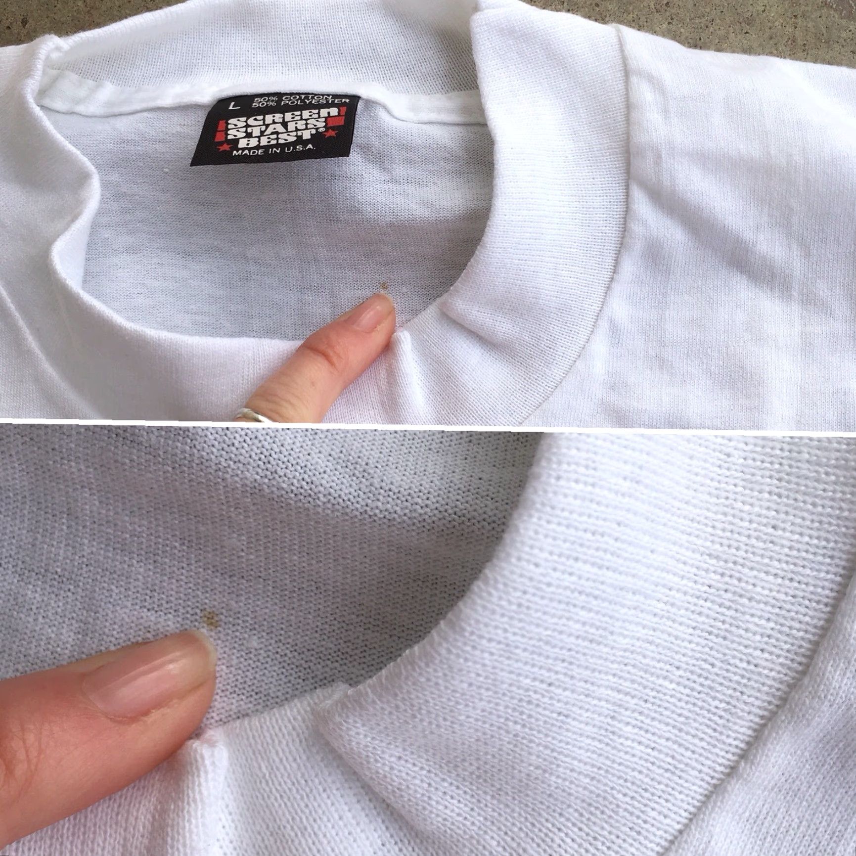 Vintage Lanz 50th Anniversary 1938-1988 T-Shirt Screen Stars Best Made In USA 1980s Sz L Shirt Unisex White 1980s Mens Womens Boys Girls Size US L / EU 52-54 / 3 - 6 Thumbnail