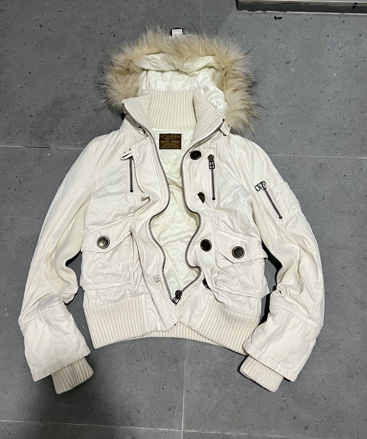 image of If Six Was Nine x Le Grande Bleu L G B Raccoon Fur Hoodie Sherpa Jacket Ifsixwasnine Lgb Style in W