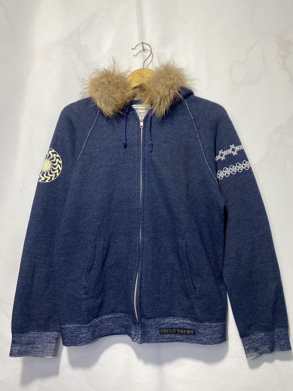 Japanese Brand Ozone Rocks indigo blue fur hoodie Size US M / EU 48-50 / 2 - 3 Thumbnail