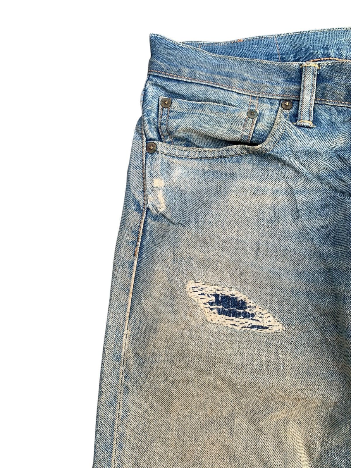 Levi's LEVI'S 511 SELVEDGE FADED & RUSTY DISTRESSED DENIM Size US 33 - 12 Thumbnail