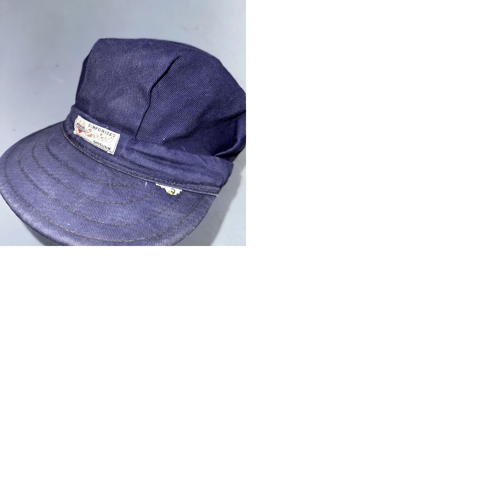 Carhartt VINTAGE Carhartt Cap Hat Denim 1950s 60s Union Workwear Conductor Heart Logo Blue Adult One Size 6 3/4 Mens Womens Girls Boys Size ONE SIZE - 12 Thumbnail