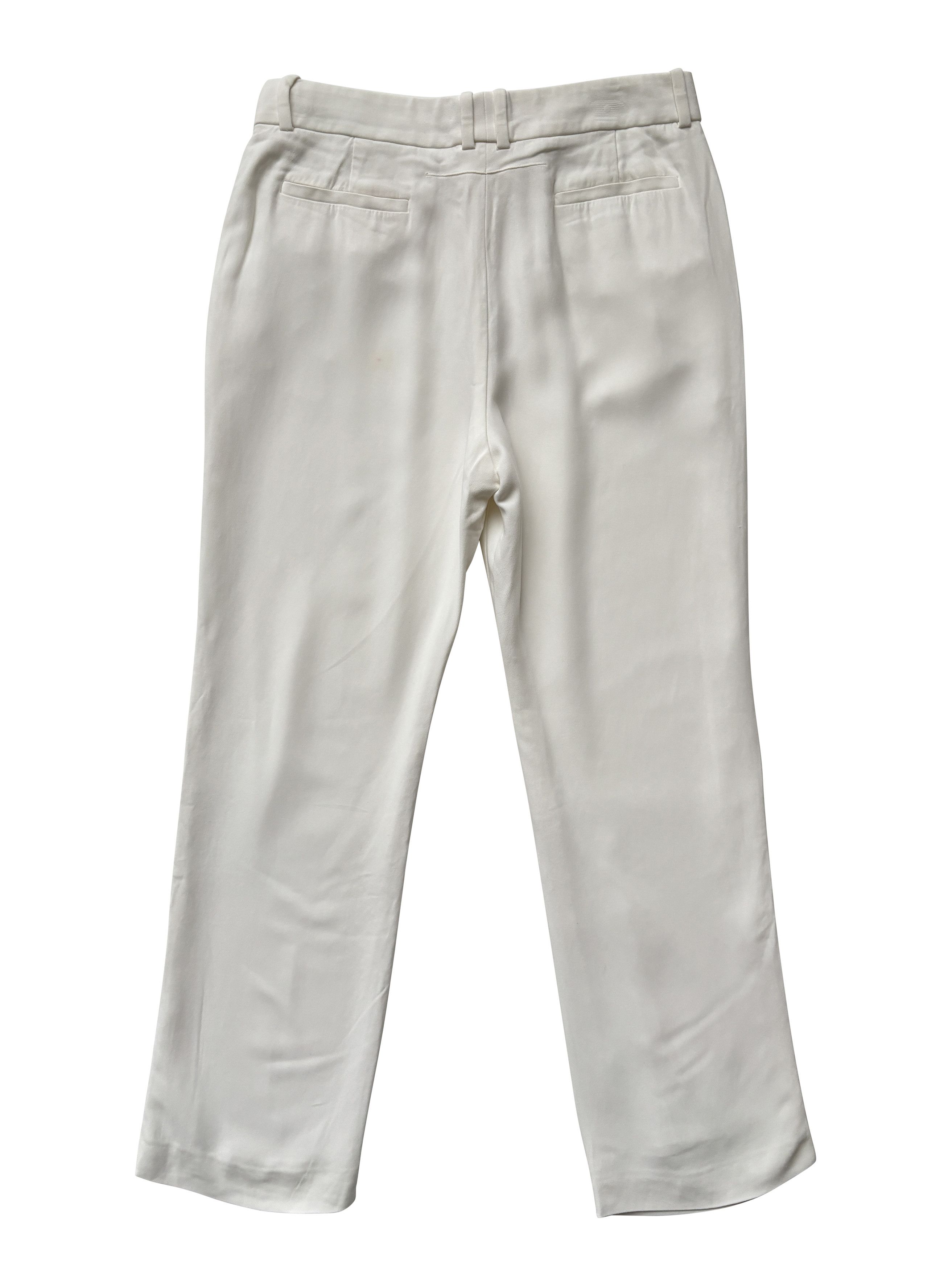 Givenchy ⚡️QUICK SALE⚡️Givenchy White Viscose Pants Trousers Size 30" / US 8 / IT 44 - 2 Thumbnail