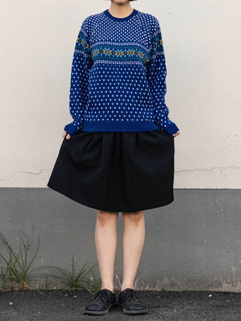 Kenzo KENZO sizeF Blue snow knit sweater Size M / US 6-8 / IT 42-44 - 3 Thumbnail