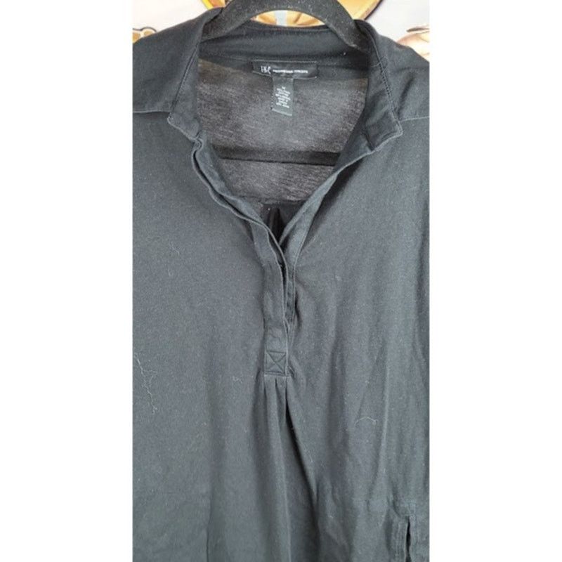 Other INC International Concepts Black Long Sleeve Blouse Size M Size M / US 6-8 / IT 42-44 - 3 Thumbnail