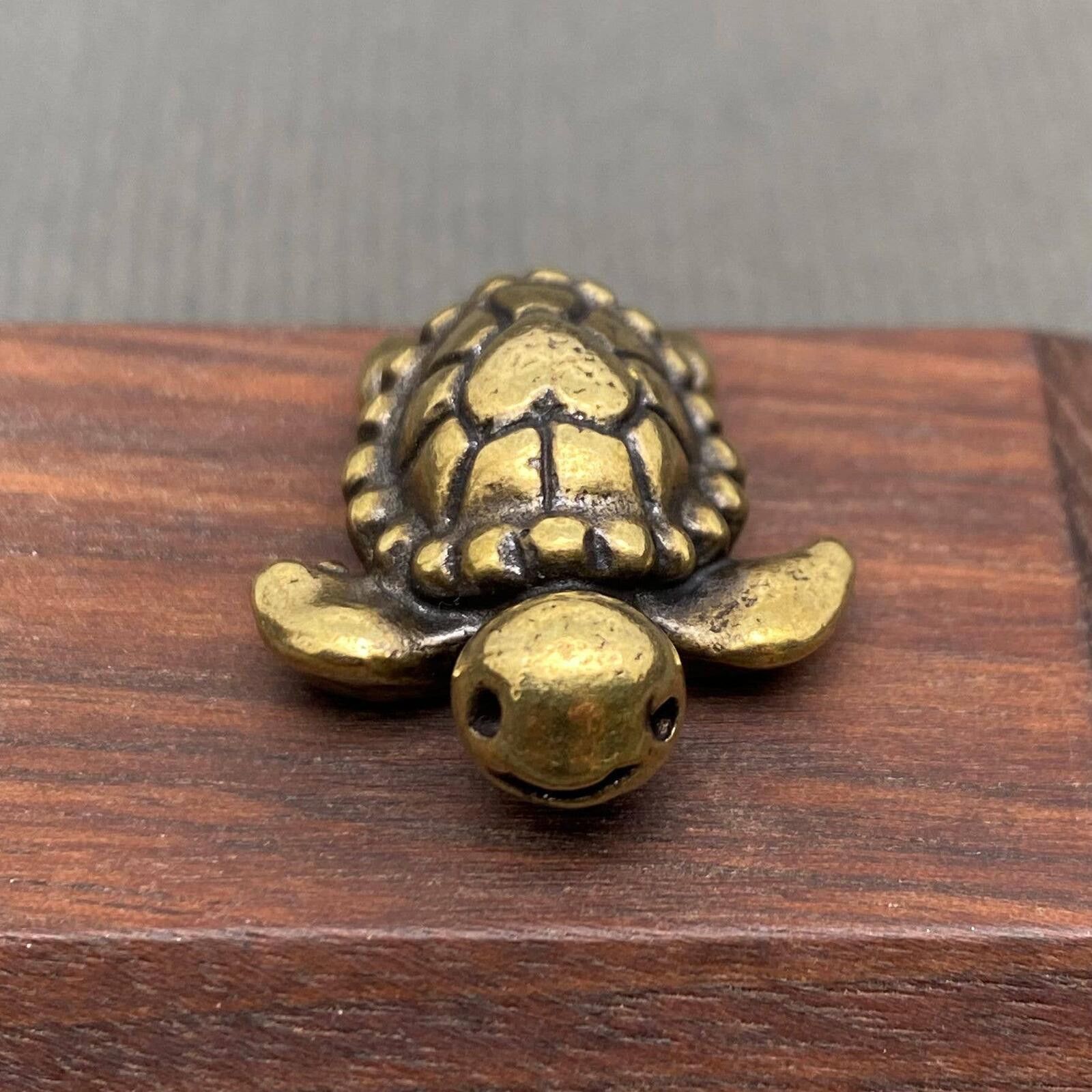 Genetic Manipulation Shinichiro Kuriya Brass Turtle Figurine Mini Miniature Size ONE SIZE - 1 Thumbnail