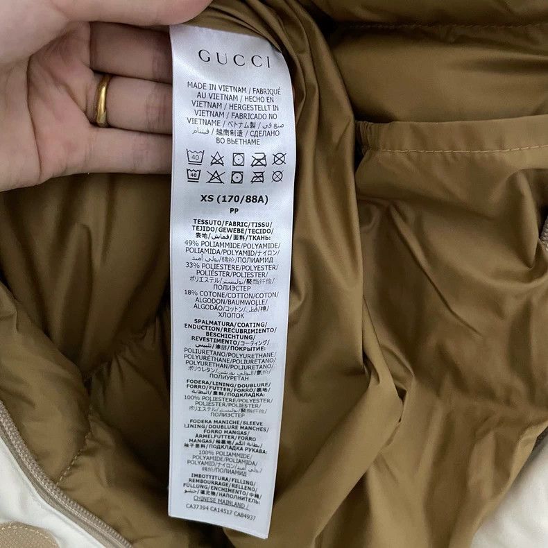 Gucci Gucci Beige down jacket 2501-Nextarrow Size US XS / EU 42 / 0 - 6 Thumbnail