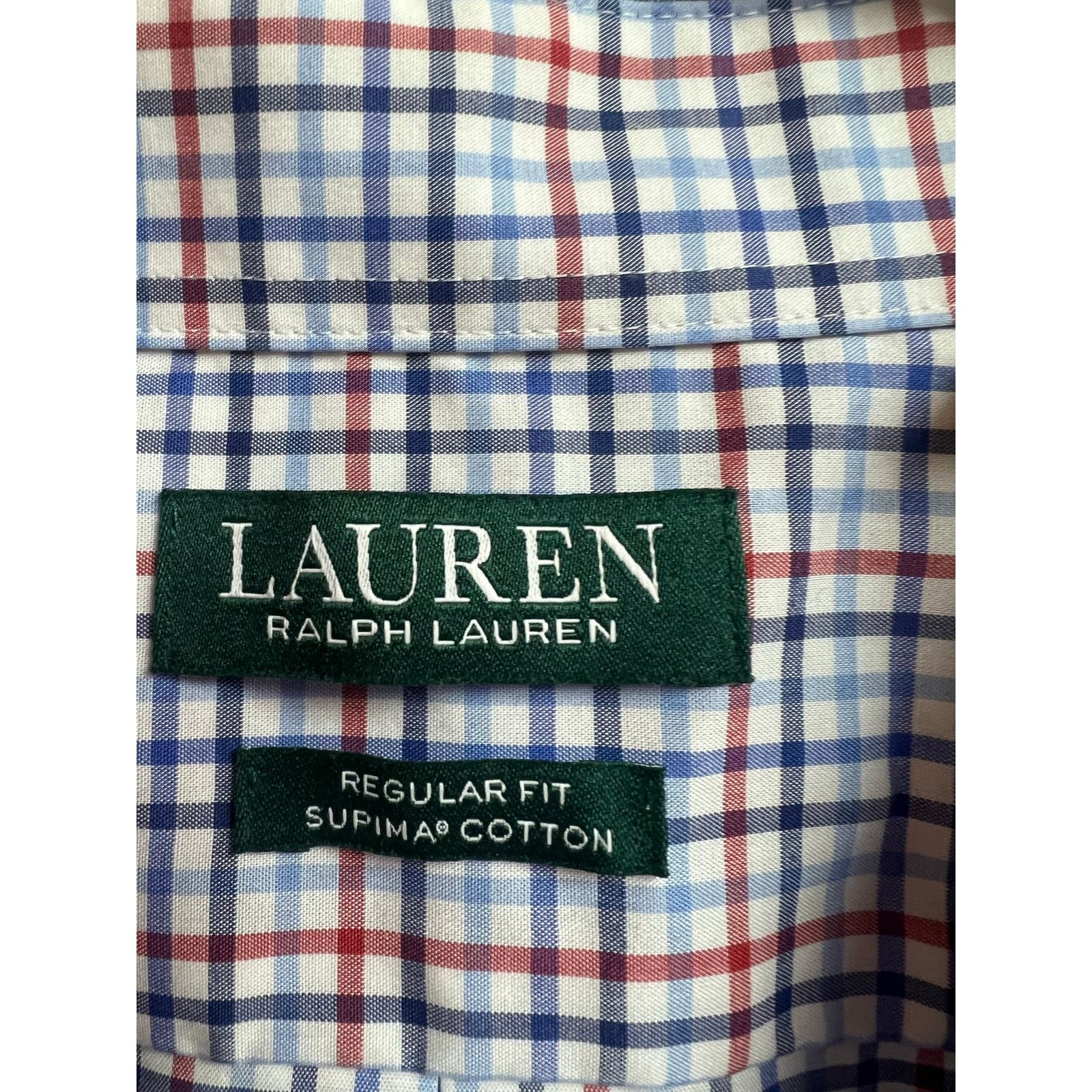 Ralph Lauren Lauren Ralph Lauren Regular Fit Supima Cotton Checked Size US XL / EU 56 / 4 - 2 Thumbnail
