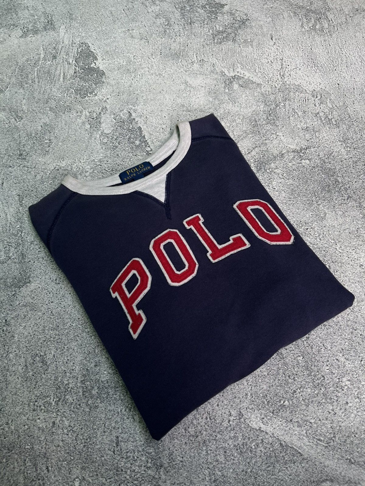 Polo Ralph Lauren VINTAGE 2000’s POLO SWEATER EMBOIRDY LOGO STRIPE RIB Size US XL / EU 56 / 4 - 10 Thumbnail