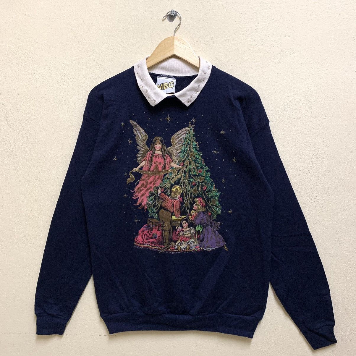 Tultex × Vintage Vintage 90s MBC X TULTEX Graphic Design Sweatshirt Size US L / EU 52-54 / 3 - 1 Thumbnail